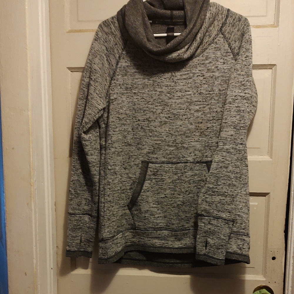 RBX Heathered Gray Cowl Neck Sweater